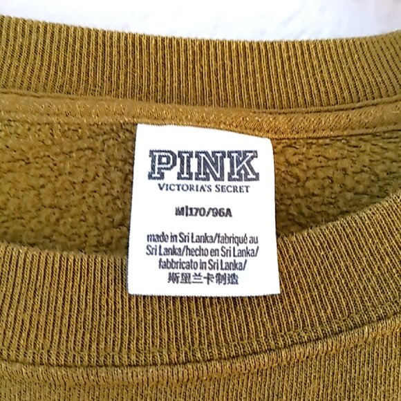 PINK Victoria's Secret Oversized Chenille Crewneck Sweatshirt Size Medium - Picture 3 of 4
